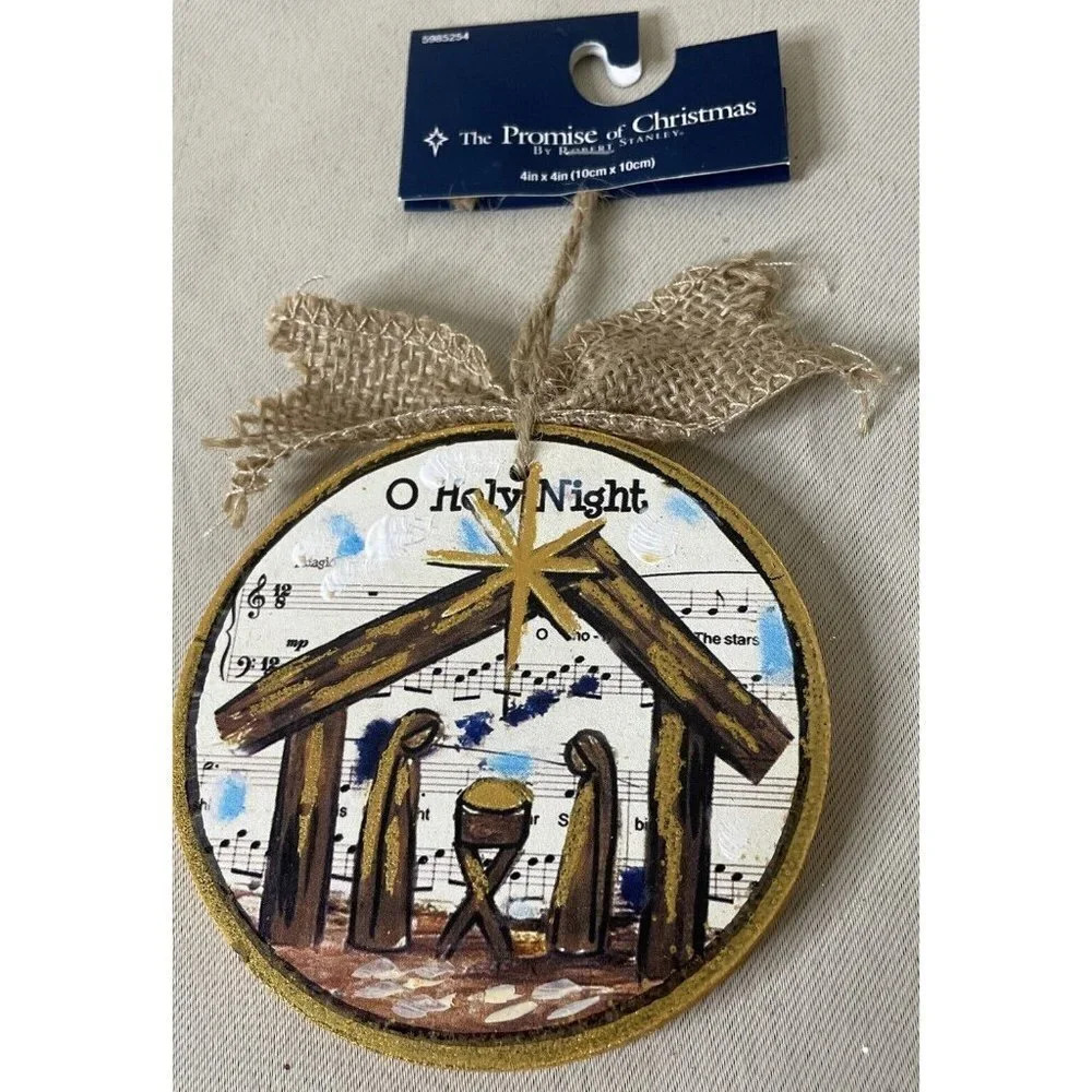 Robert Stanley‎ O Holy Night Nativity Scene Christmas Holiday Ornament NEW